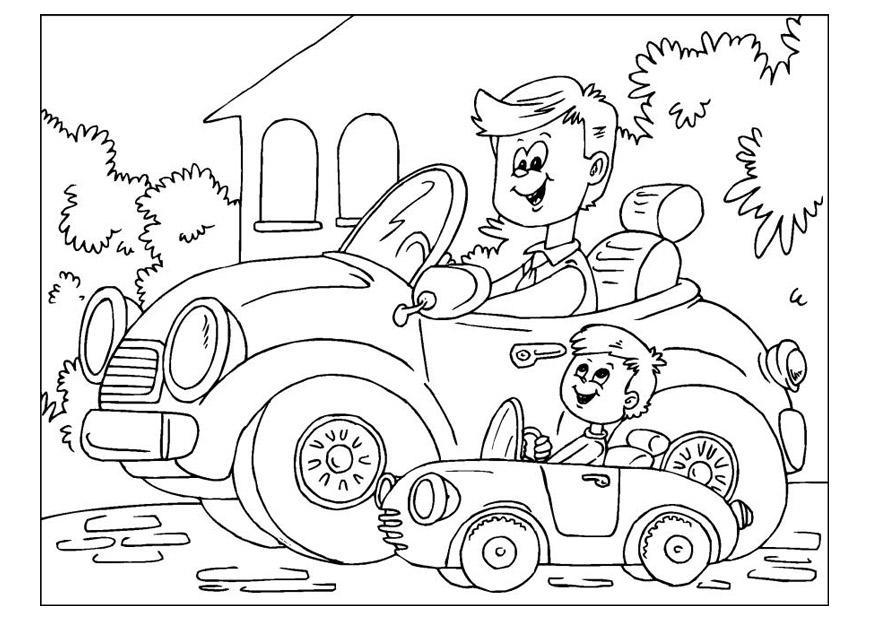 Disegno da colorare feste del papA  01 